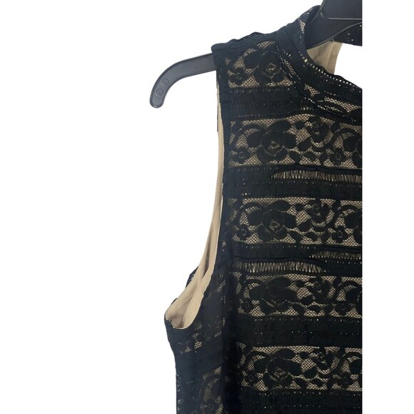 Love, Fire Overlay Lace Dress L Black Sleeveless Cut Out Witchy Whimsygoth Party - Picture 7 of 11